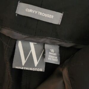 Worthington Black Curvy Trousers
